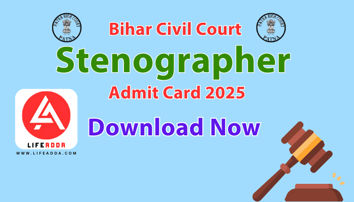 Bihar Civil Court Stenographer Admit Card 2025